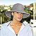 Wallaroo Hat Company Women's Petite Scrunchie Sun Hat - UPF 50+ - Crushable, Made for Small Heads, Grey/White Dots