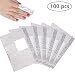 PrettyDiva Nail Polish Remover Soak Off Gel/ Shellac Remover Foils Nail Wraps with Cotton Pad(100 Pcs)