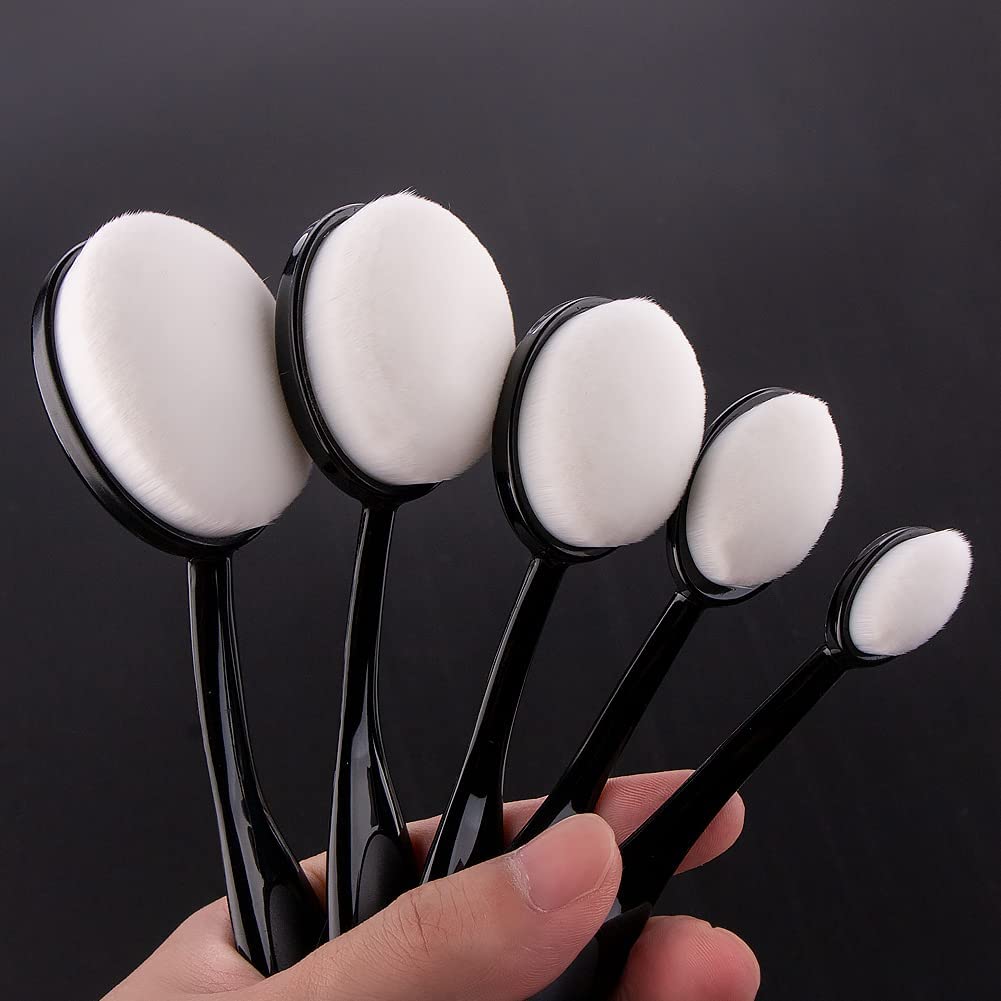 UNIMEIX 5 Pack Blending Brush for Card Making Crafting Ink Blender Brushes Set Tool Crafter Paper Background Brush Drawing Scrapbooking & Stamping Supplies (Black)