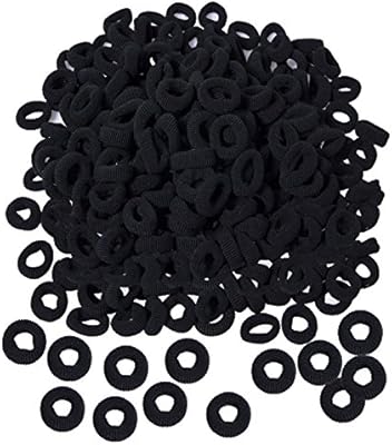 Baby Soft Hair Elastics Ties For Kids Toddlers Black Small