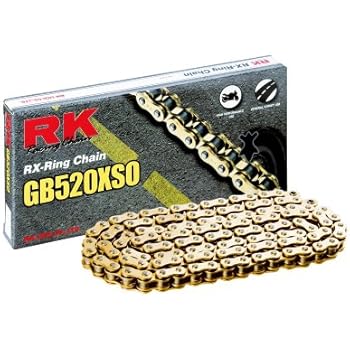 RK Racing Chain GB520XSO-114 114-Links Gold X-Ring Chain with Connecting Link