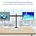 Dual Monitor Stand Dual Articulating Monitor Arm Double Monitor Desk Mount-Fits Most 13-27 Inch LCD LED Monitors Adjustable VESA Bracket with C Clamp, Grommet Mounting Base Hold 17.6 LBS by EVERVIEW