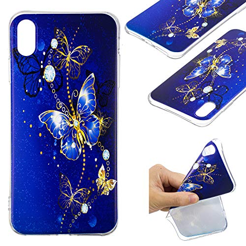 iPhone XS Max Case, Dooge Slim Thin Liquid Crystal TPU Case Light but Durable Clear Soft Flexible TPU Rubber Silicone Skin Protection for Apple iPhone XS Max in 6.5 inch