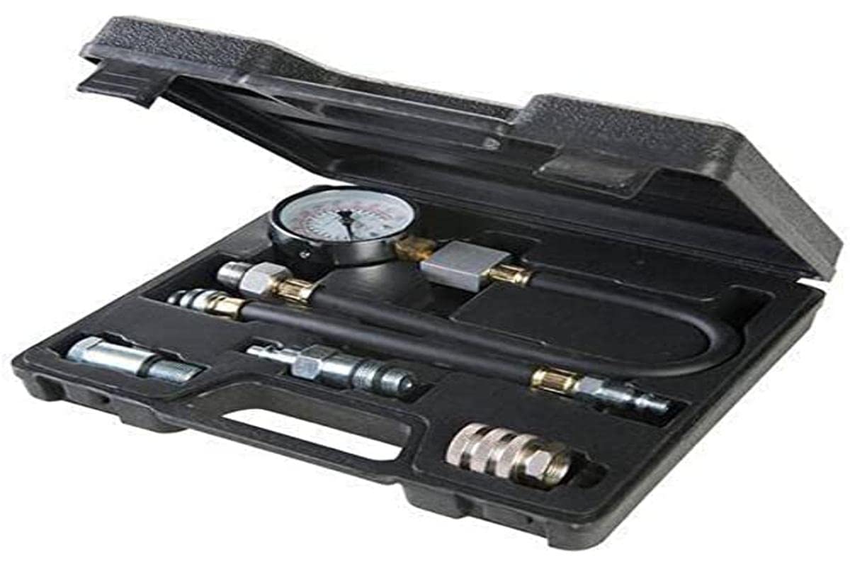 Silverline 598559 Petrol Engine Compression Testing Kit 5pce 5pce , Blue