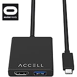Accell USB-C VR Adapter - USB-C to HDMI & USB Compatible with Oculus Rift, HTC Vive, and Windows Mixed Reality Headsets inclu