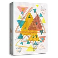 Canvas Wall Art Construction Abstract Color nvas Prints Home Artwork Decoration for Living Room,Bedroom - 12x18 inches