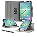 Galaxy Tab S2 8.0 Case, Samsung Galaxy Tab S2 8.0 case, rooCASE Slim Fit Leather PU Multi-Viewing Tabet Stand Folio Case Sleep Wake Smart Cover Black