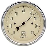 Auto Meter 1890 Antique Beige Electric Tachometer