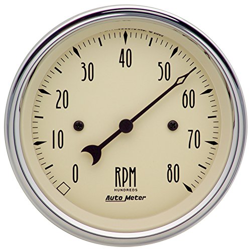 Auto Meter 1890 Antique Beige Electric Tachometer