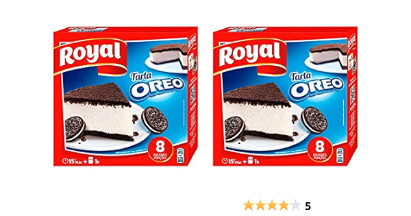 Royal Tarta Oreo 215 gr. - [Pack 2] : Amazon.es: Alimentación ...