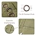 Rose Home Fashion Blackout Sliding Door Curtains, Room Darkening Thermal Insulated Curtains for Living Room Bedroom, Sliding Glass Door Drapes, 1 Panel, W100 x L84, Olive