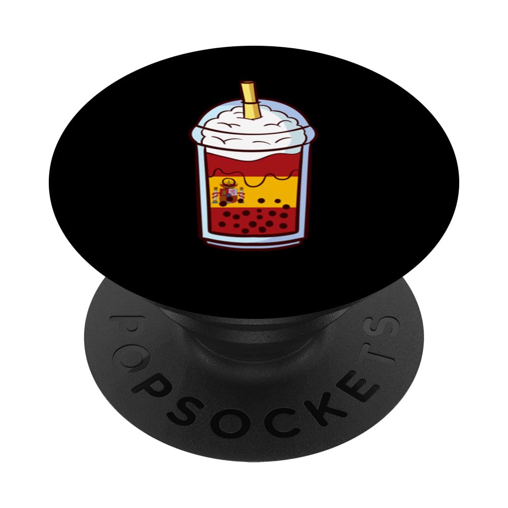 Bubble tea Spain Spain Spanish PopSockets Swappable PopGrip