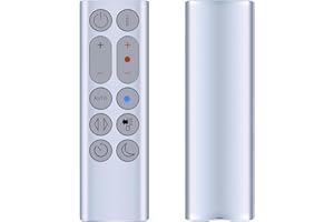 PZL New Replacement Remote Control for Dyson Hot + Cool Fan/Heater HP04 HP05 HP06 HP07 HP09 - Silver, Without Magnetic Function, No Battery