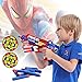 POKONBOY Foam Dart Gun Toy Gun - 2 Sets Super Hero Toy Guns with 40 Pack Refill Foam Bullet Darts and 2 Targets