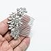 SEPBRDIALS Rhinestone Crystal Wedding Bridal Hair Side Comb Pins Hair Accessories Jewelry FA5071 (Silver)