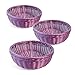 Colorbasket 31111-209 Hand Woven Waterproof Bowl Basket, Royal Purple, Set of 3
