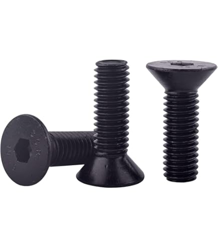 Amazon.com: PZRT 12 件六角六角套筒沉頭螺絲304 不鏽鋼平頭螺絲