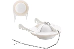 PURITYSAGE for American Standard 738920-0070A 3 Inch Toilet Flapper with Strong Seal,Iron Chain Included,Ideal for 3 Inch Toilet Flapper Replacement,White,1-Pack