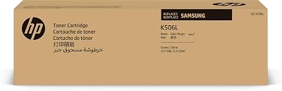 Samsung CLT-K506L Black High Yield Toner Cartridge 6000 Pages Pack of 1 HP