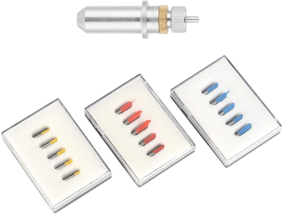 15pcs Vinyl Cutter Blades Set, Roland GCC Cutting Plotter 30 45 60 Degree with Holder for Replacement Roland Cutter: Home Improvement