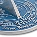 The Metal Foundry 25th Silver 2020 Wedding Anniversary Sundial Gift. Solid Recycled Metal Gift Idea is A Great Present for Him, Her, Parents, Grandparents Or Couple On 25 Years of Marriage