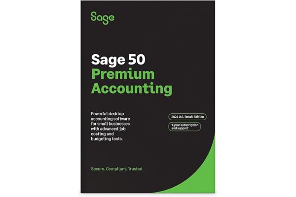 SAGE 50 PREMIUM ACCOUNTING 2024 U.S. 3-USER 1-YEAR SUBSCRIPTION