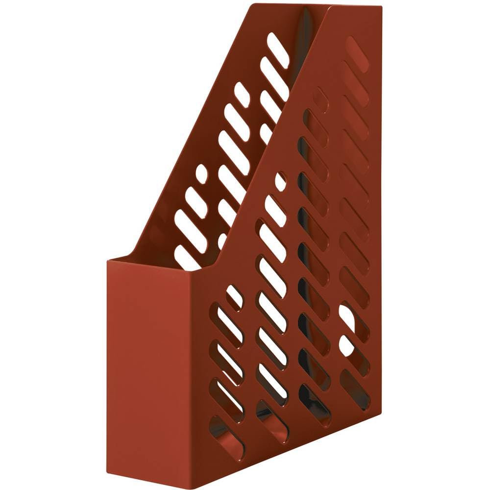 Han Klassik 76 x 248 x 320mm C4 Size Magazine File with Label - Red