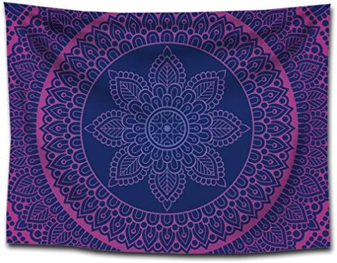 Baisheng Indian Mandala Wall Hanging Tapestry Hippie Tapestries Bedding Bedspread, Picnic Beach Sheet, Table Cloth, Decorative Wall Hanging (Mandala 13-39 * 29Inch/100 * 75cm)