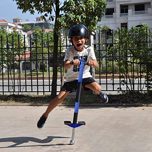 Pogo Stick for Kids, Mosunx Children Jumper Outdoor Fun Jumping Stick, Support 55-132 Pounds, Balance Training Fitness Practice Toy for Boys and Girls (Blue B, for Ages 5 & up (Supports 33-57 Lbs)) - Thumbnail 3