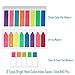Selizo 840 Pcs Page Flags Markers Sticky Tabs with Assorted Neon Colors