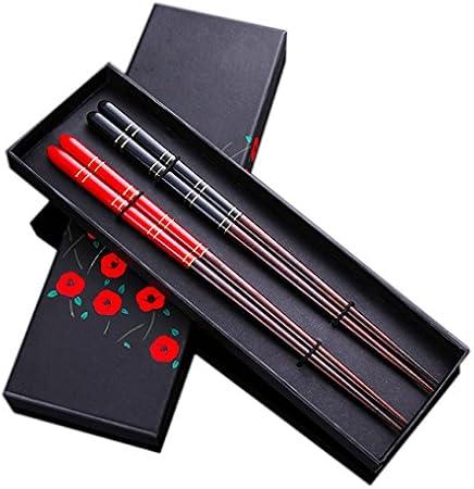 JapanBargain Bambus-Essstäbchen Mit Etui – Wiederverwendbar, Reisefreundlich & Nachhaltig – Perfekt Für Sushi, Nudeln & Picknick