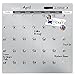 Quartet -Magnetic Dry -Erase -Calendar Tile, 14 x 14 Inches, 1-Month Design, Frameless, Silver (48114-SL)