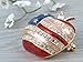 Alilang Silver Tone Crystal Rhinestone 4th of July American USA Flag Patriotic Pin Brooch, Big Apple