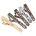 BMC 5pc Mens Mix Metal Colored Stainless Steel Cut Out Pattern Tie Bar Clips