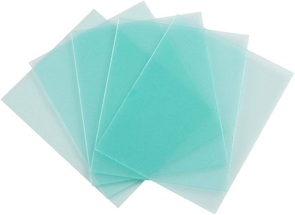 Protective Plate, 10 Pcs Solar Automatic photoelectric Welding mask PC Sheet Protection Sheet, Anti-Splash Plate, Solar Auto Darkening Filter Welding Filter Welding Helmet Lens