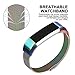 For Fitbit Alta Bands and Fitbit Alta HR Bands Milanese Loop Stainless Steel Metal Bracelet with Unique Magnet Clasp Replacement Bands for Fitbit Alta and Fitbit Alta HR Colorful