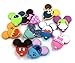 Efivs Arts 10pcs Mouse Shape Shoes Charms Fits for Croc Shoes & Wristband Bracelet Party Gifts