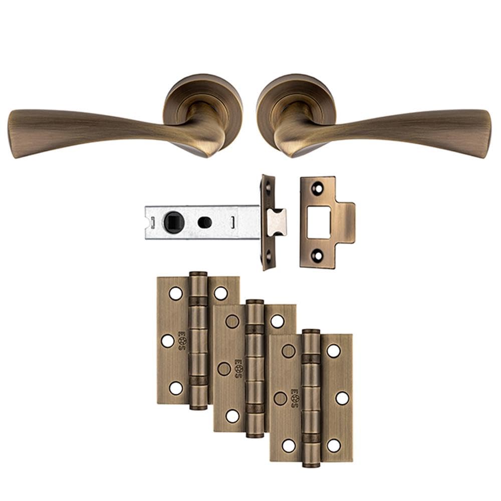 Carlisle Brass Sintra Lever on Rose Latch Ultimate Door Pack Antique Brass