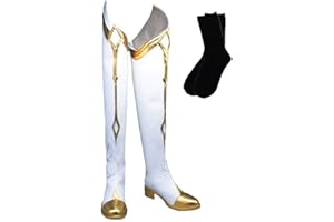 TKIEIO Qiqi Cosplay Shoes Keqing Boots Anime Characters Cosplay Shoes Cos Performance