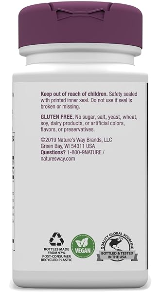 NATURE’S WAY LEG VEINS, SUPPORTS HEALTHY LEG VEIN STRENGTH*, 6-HERB BLEND, WITH HORSE CHESTNUT EXTRACT, DANDELION, GLUTEN FREE, 60 VEGAN CAPSULES (PACKAGING MAY VARY)