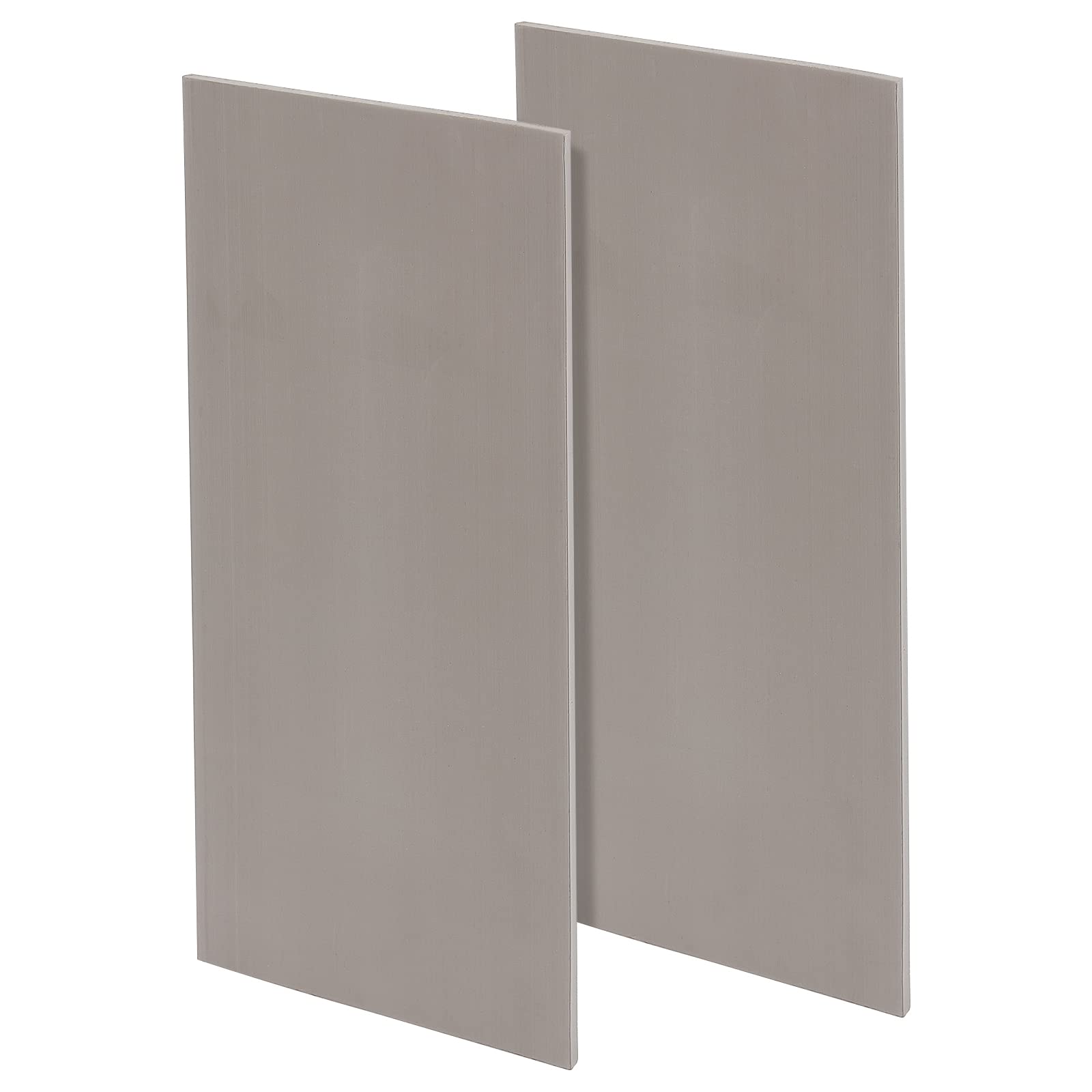 BENECREAT 2 Sheets 33.5x15cm Grey Rubber Stamp Sheets for Photosensitive Stamps, 0.65cm Thick Handmade Soft Rubber Crafts Carving Blocks