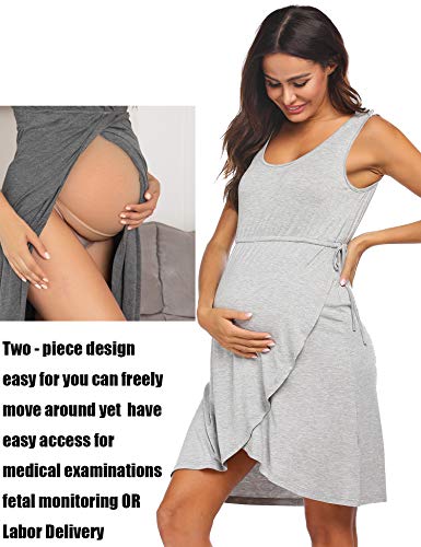 Hospital Gown Labor Gown Amazon Ekouaer Amazon Maternity Hospital