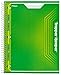 Mead Trapper Keeper Snapper Trapper Spiral Notebook, 3 Subject, Wide Ruled, Green (72712)