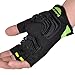 FIRELION Mens Cycling Gloves，Half Finger Bike Glove，MTB DH Road Bicycle Gloves，Padded Shock-Absorbing Anti-Slip Breathable Short Sports Gloves Unisex