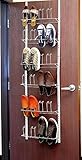 Simple Houseware Over the Door Shoes Rack Organizer, White