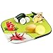 Plastic Cutting Board with Juice Groove, 15x11x0.9 Inch Reversible Non-Slip Kitchen Chopping Board Mat for Food Prep by Elegant House, Dishwasher Safe, Anti-Microbial