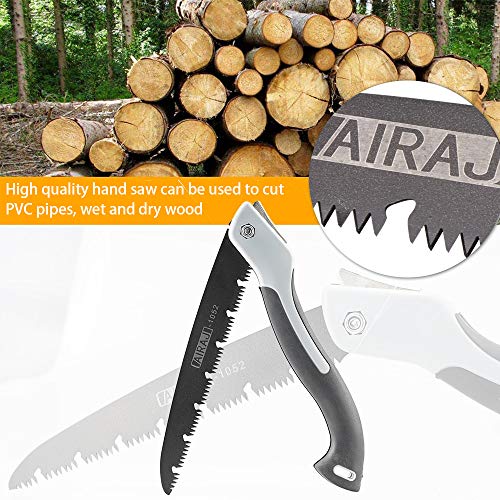 AIRAJ Professional Folding Saw, Portable 8" Multifunction Hand Saw