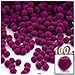 The Crafts Outlet 100-Piece Multi Purpose Pom Poms, Acrylic, 7mm/0.28-inch, Round, Lavender Light Purple