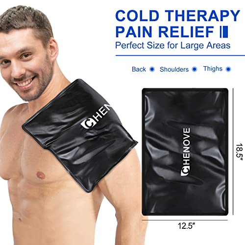 CHENOVE Large Ice Pack for Back (12.5"x18.5"), Polyurethane Clay Back