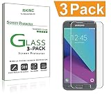 for Samsung Galaxy J3 Prime Screen Protector, [3 Pack] RKINC Tempered Glass Screen Protector for Galaxy J3 Prime with [9H Hardness] [Crystal Clear] [Scratch Resist]
